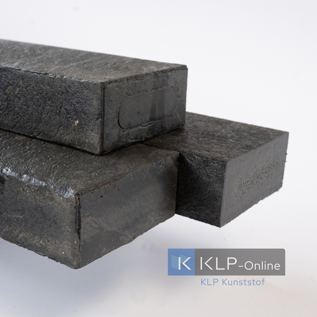 Plank/balk versterkt V - 16x8x400cm, zwart